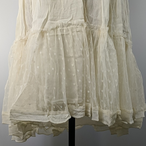 Raw hem tiered open back halter top mini dress - Picture 8 of 8